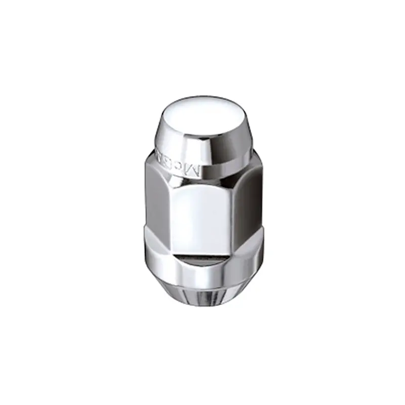 Mcgard Hex Lug Nut (Cone Seat Bulge Style) M14x1.5 / 13/16 Hex / 1.945In. L (Box Of 100) - Chrome 1