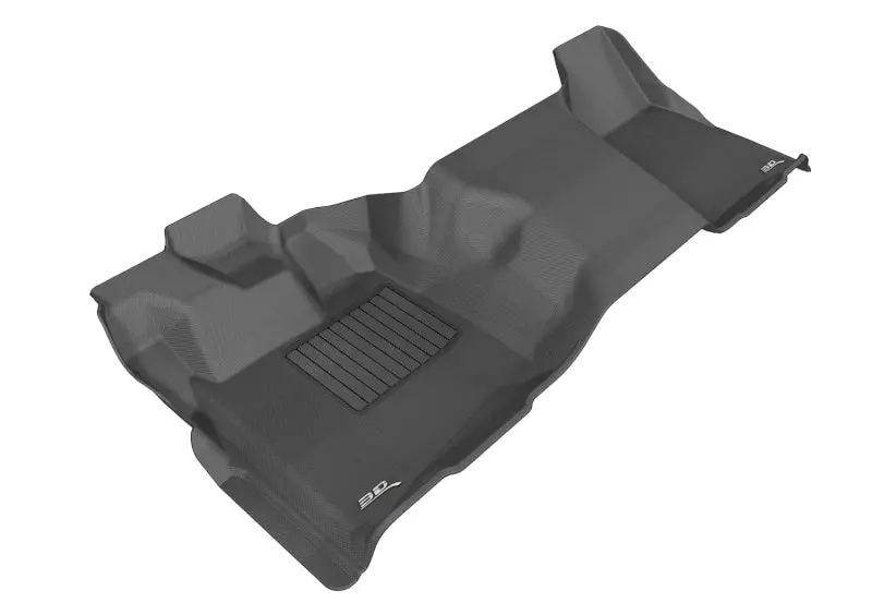 3D Maxpider 2011-2016 Ford F-250/350/450 Regular Cab Kagu 1St Row Floormat - Black 1