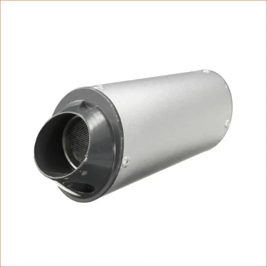 28Mm / 38Mm Matte Silver Alloy Exhaust Muffler 1