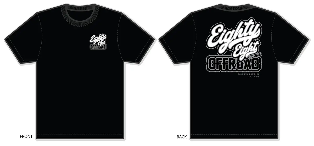 Eighty Eight Rotors Offroad "Script" Short Sleeve Premium T Shirt 1
