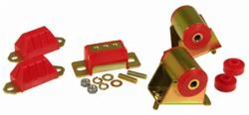 Prothane 87-96 Jeep Yj Drivetrain Kit - Red 1