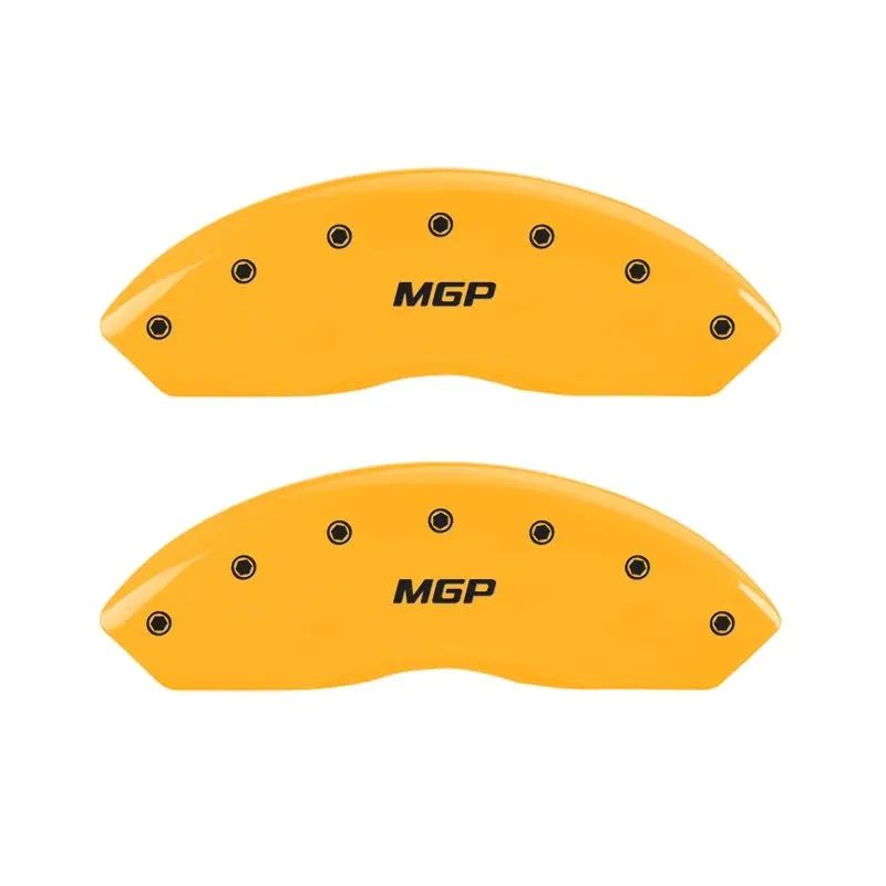 Mgp 2 Caliper Covers Engraved Front Mgp Yellow Finish Black Characters 2006 Jeep Wrangler 1