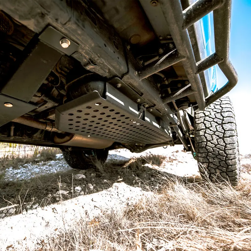 Cali Raised 16-24 4Runner Fuel Tank Skid Plate - Aluminum / Raw 1