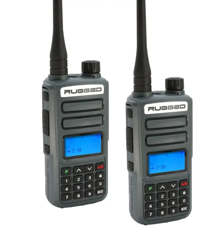 Rugged Radios 2 Pack - Rugged Gmr2 Plus - Gmrs / Frs Two Way Handheld Radios Grey 1