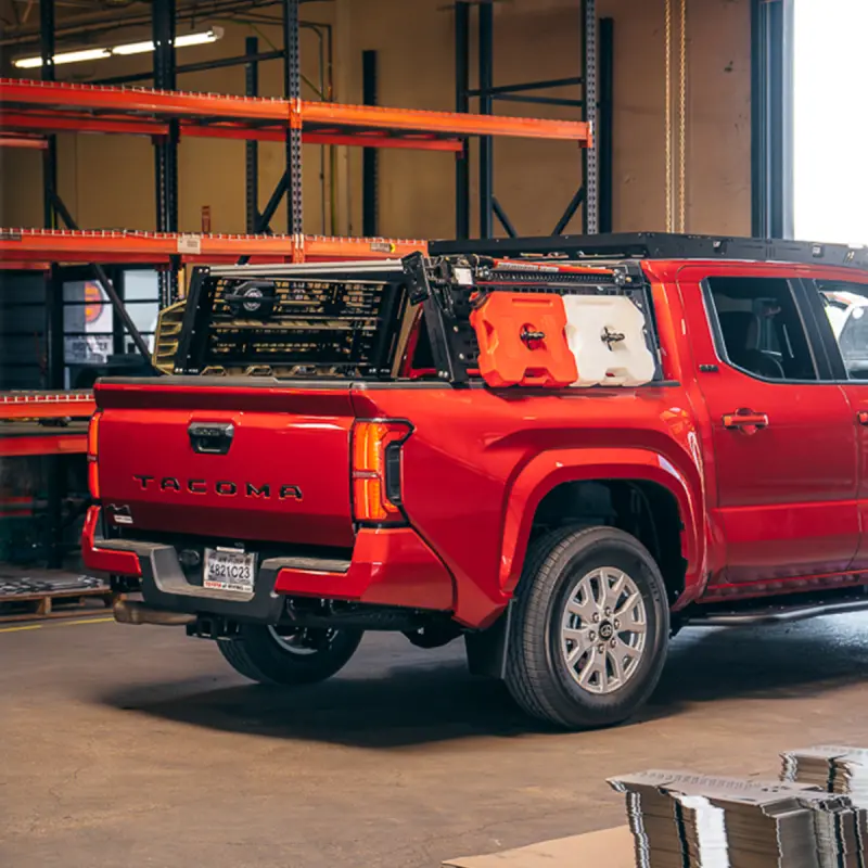 Cali Raised Overland Bed Rack For 2024+ Toyota Tacoma - Short Bed Mid Height Rack 1