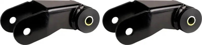 Rockjock Xj Cherokee Boomerang Leaf Spring Shackles 5In W/ Urethane Bushings And Hardware 1