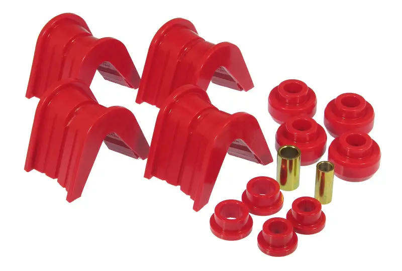 Prothane 66-79 Ford Trucks 14-Piece Bushing Set - 2Deg Offset - Red 1