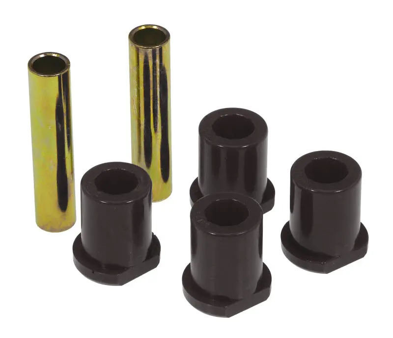 Prothane 80-98 Ford Truck 2/4Wd (W/ Molded Shackles) Rear Frame Shackle Bushings - Black 1