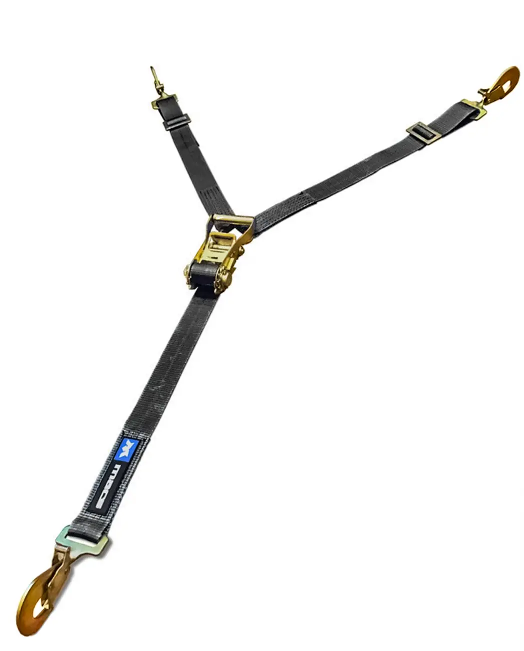 35" To 40" Y-Strap With Twisted Snap Hook - Black , Mac's Custom Tie-Downs 1