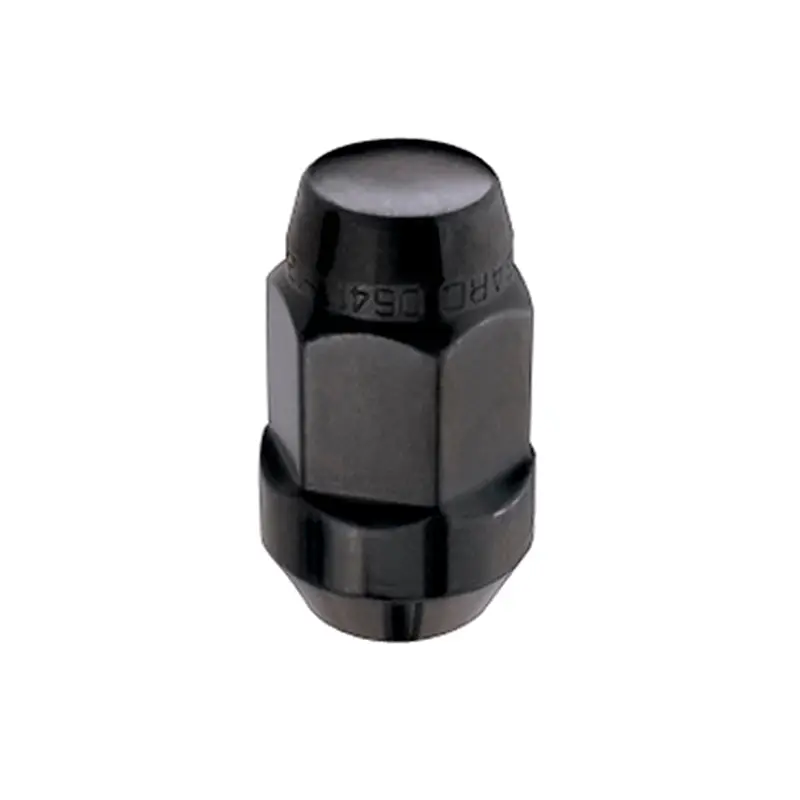 Mcgard Hex Lug Nut (Cone Seat Bulge Style) M14x1.5 / 22Mm Hex / 1.635In. Length (Box Of 144) - Black 1