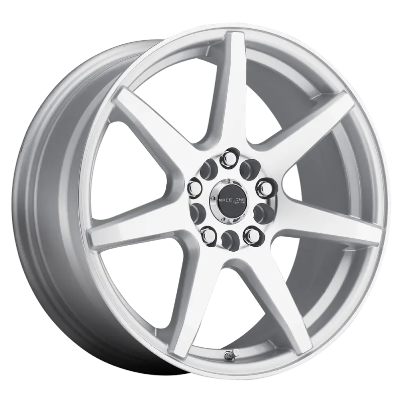 Raceline 131S Evo 18X7.5In / 5X100/5X114.3 Bp / 42Mm Offset / 72.62Mm Bore - Silver & Machined Wheel 1
