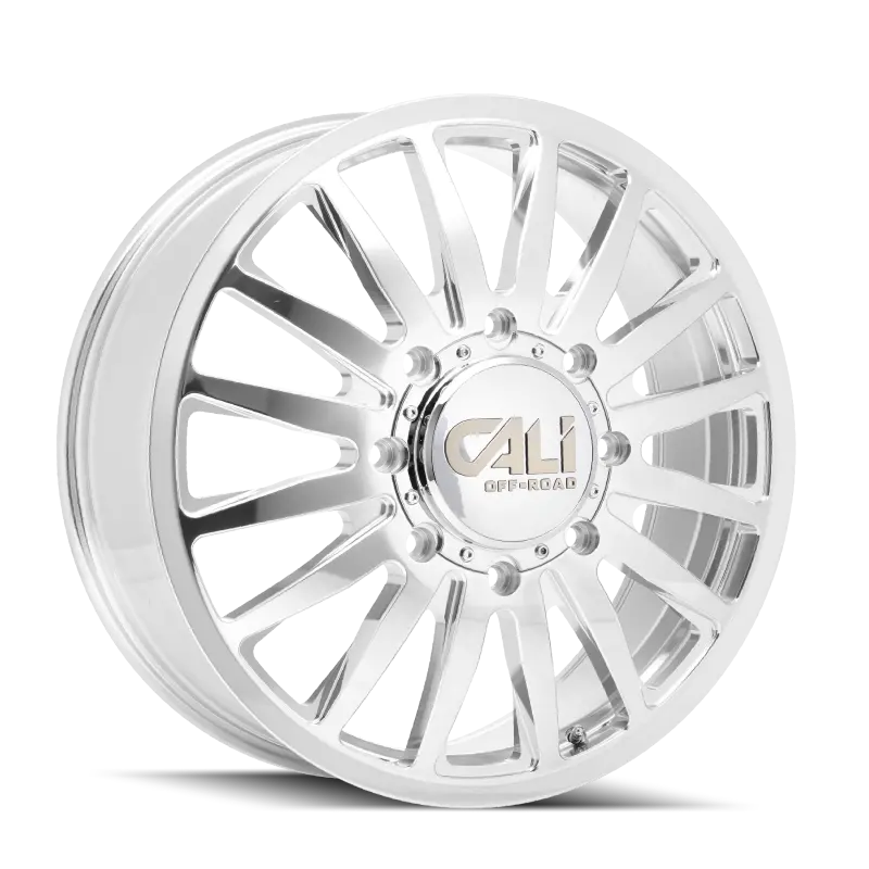 Cali Off-Road 9110D Summit Dually 22X8.25 / 8X165.1 Bp / -192Mm Offset / 121.3Mm Hub Polished Wheel 1
