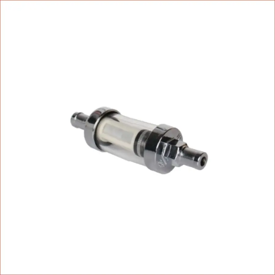 3/8" Chrome Universal Fuel Filter (Small) 1