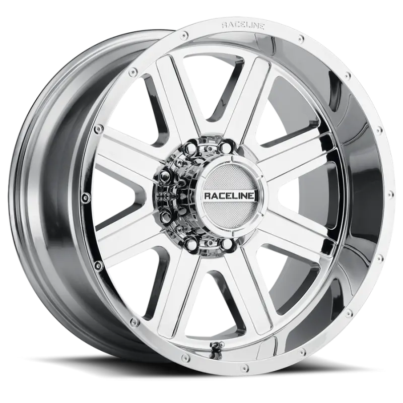 Raceline 940C Hostage 16X8in / 5X127 Bp / 0Mm Offset / 78.1Mm Bore - Chrome Wheel 1