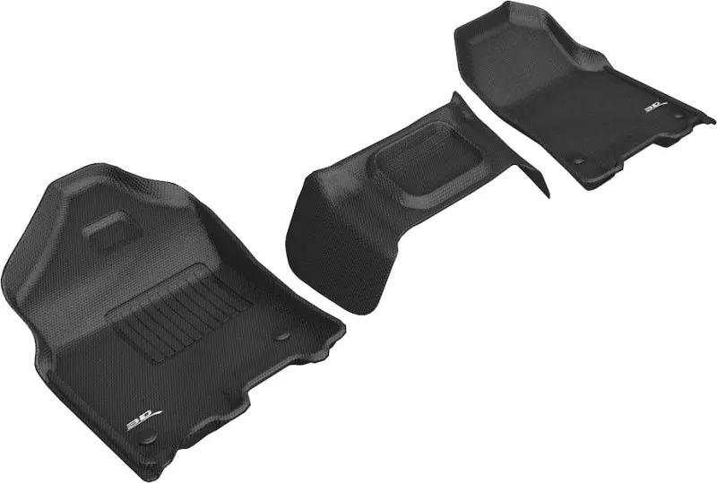 3D Maxpider 2019-2020 Dodge Ram 1500 Crew Cab/Quad Cab Kagu 1St Row Floormat - Black 1