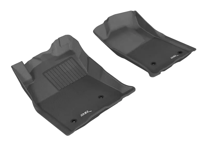 3D Maxpider 2005-2011 Toyota Tacoma Reg/Acs/Dbl Cab Kagu 1St Row Floormat - Black 1