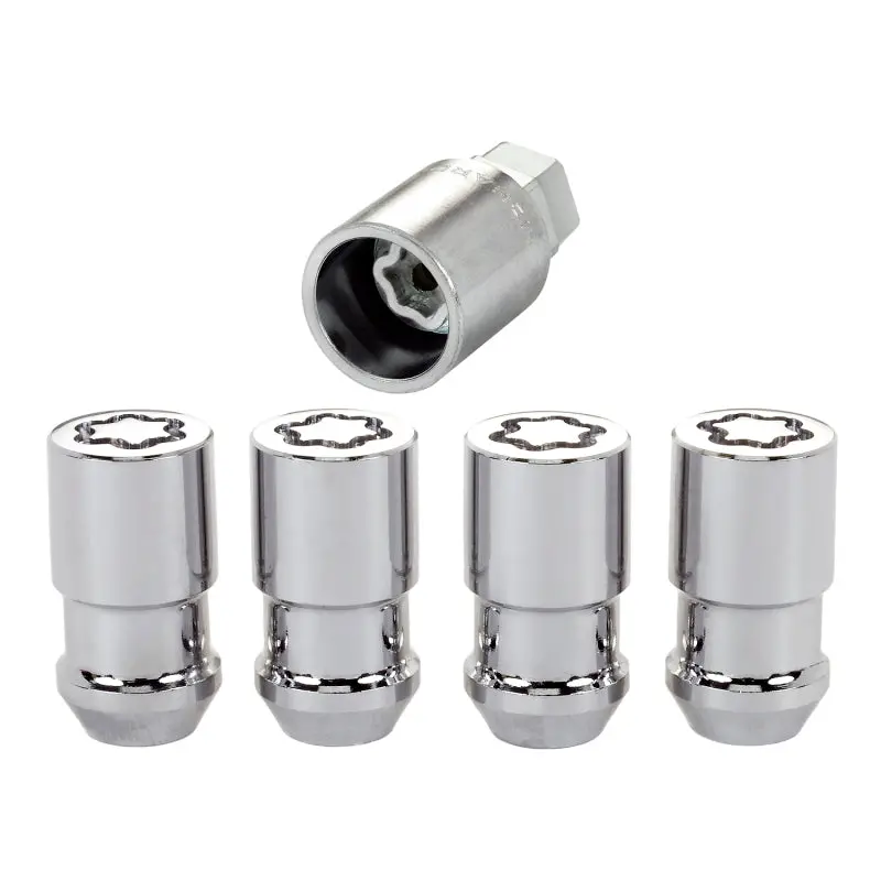 Mcgard Wheel Lock Nut Set - 4Pk. (Cone Seat) 1/2-20 / 3/4 & 13/16 Dual Hex / 1.66In. Length - Chrome 1