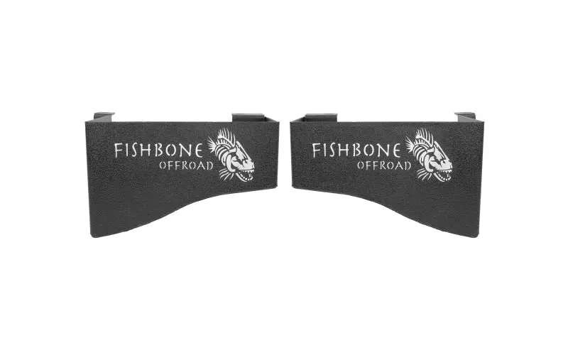 Fishbone Offroad 07-18 Jeep Wrangler Jk 4 Dr Wheelwell Storage Bin - Black Textured Powdercoat Steel 1