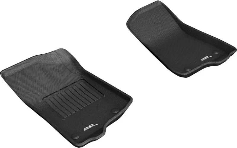 3D Maxpider 2018-2020 Jeep Wrangler Jl Sport/Gladiator Jt Kagu 1St Row Floormat - Black 1