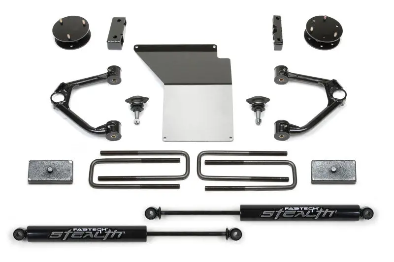 Fabtech 07-18 Gm K1500 W/Oe Forged Uca 3.5In Budget Uca System W/Rear Stealth Shocks 1