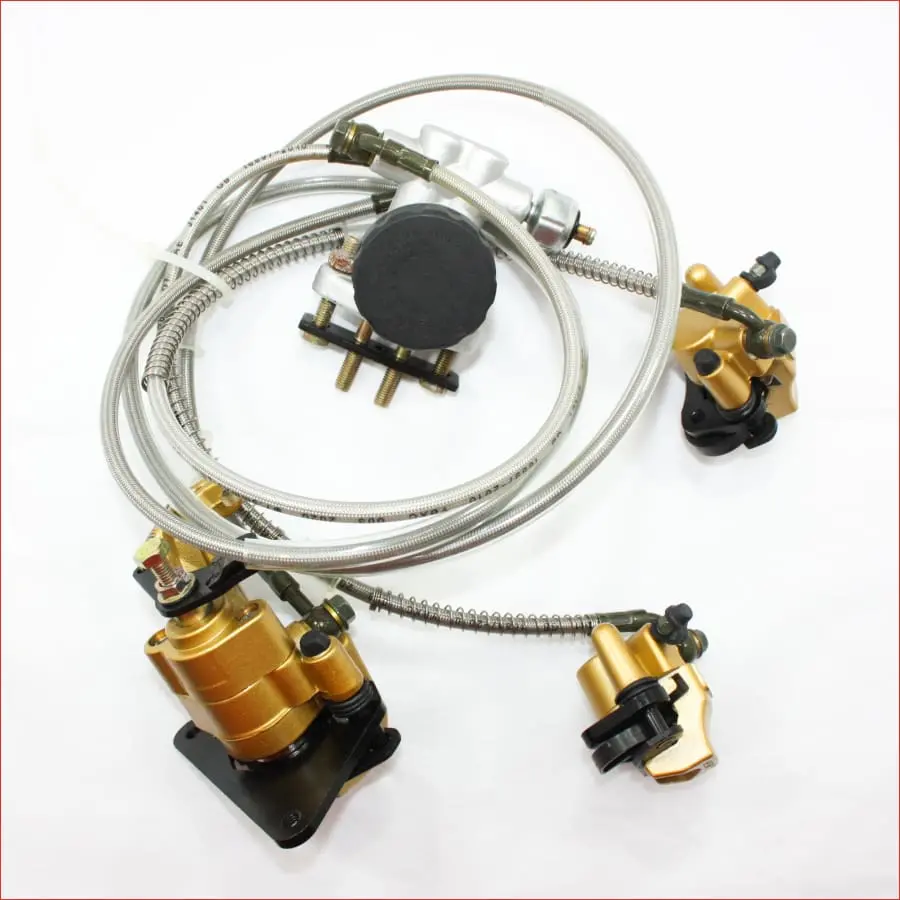 3Way 2F/1R Foot Hydraulic Brake W/ Park Brake Caliper System 125Cc 1