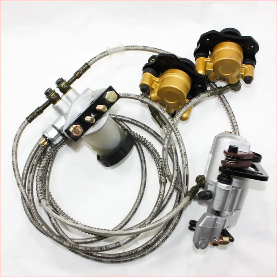 3Way 2F/1R Foot Hydraulic Brake W/ Park Brake Caliper System 150Cc 250Cc 1