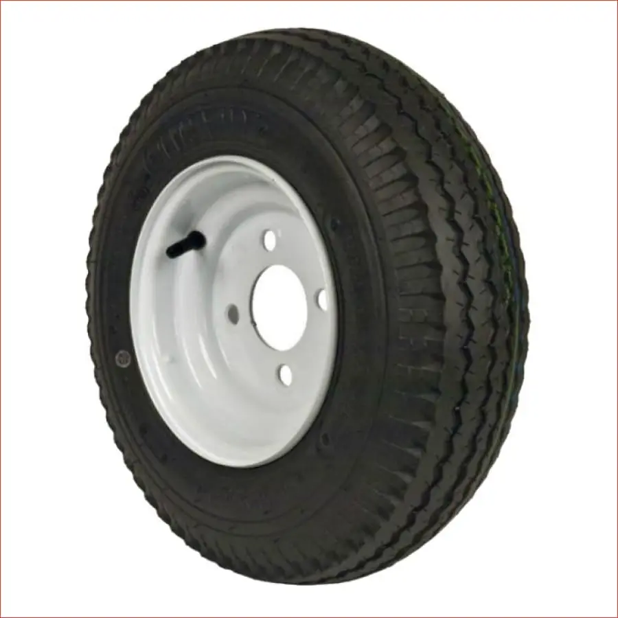 4.80X4-8" Skinny Wheel (Rim And Tyre) Pair (X2) 1