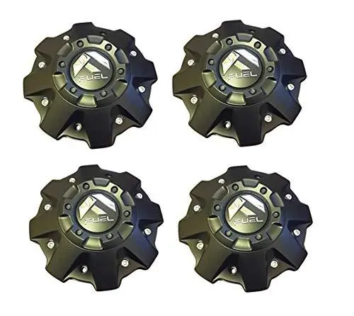 4 Pack Fuel Wheels Black Center Cap Cap 1001-63-B Cap M-447 Five And Six Lugs 1