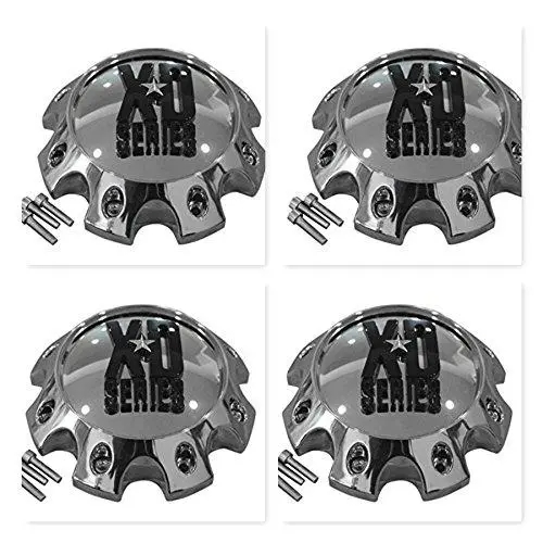 4 Pack Kmc Xd Series 441 796 797 798 8 Lug Chrome Short Center Cap 309B170-8H 1