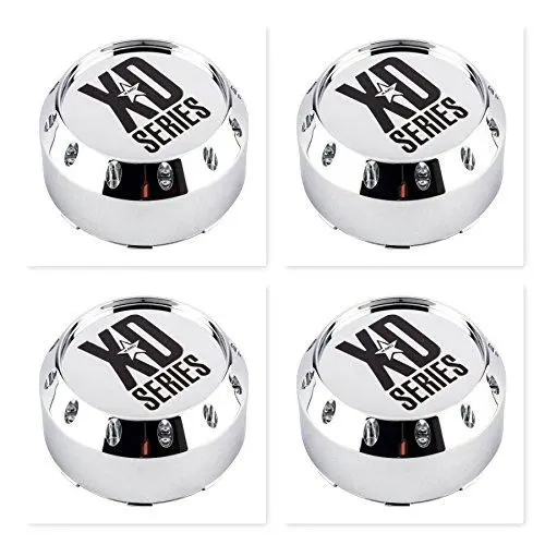 4 Pack Kmc Xd Series 464K131-2 8 Lug Chrome Wheel Center Cap 1