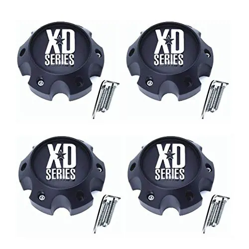 4 X Kmc Xd Series 796 797 798 Matte Flat Black 6 Lug Wheel Center Cap 1079L145 1