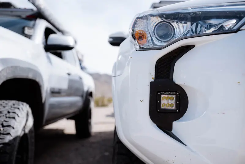 Cali Raised 14-24 Toyota 4Runner Led Fog Light Pod Rep Brackets Kit - Brackets W/ 3X2 18W Pods 1