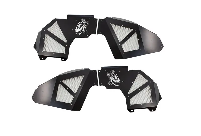 Fishbone Offroad 2018+ Jeep Wrangler Jl Front Pair Aluminum - Black Powdercoat Inner Fenders 1