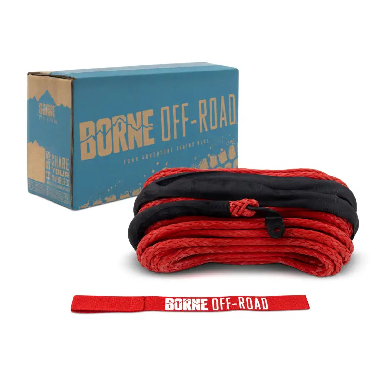 Borne Off-Road Synthetic Rope 3/8In X 85Ft – Red 1