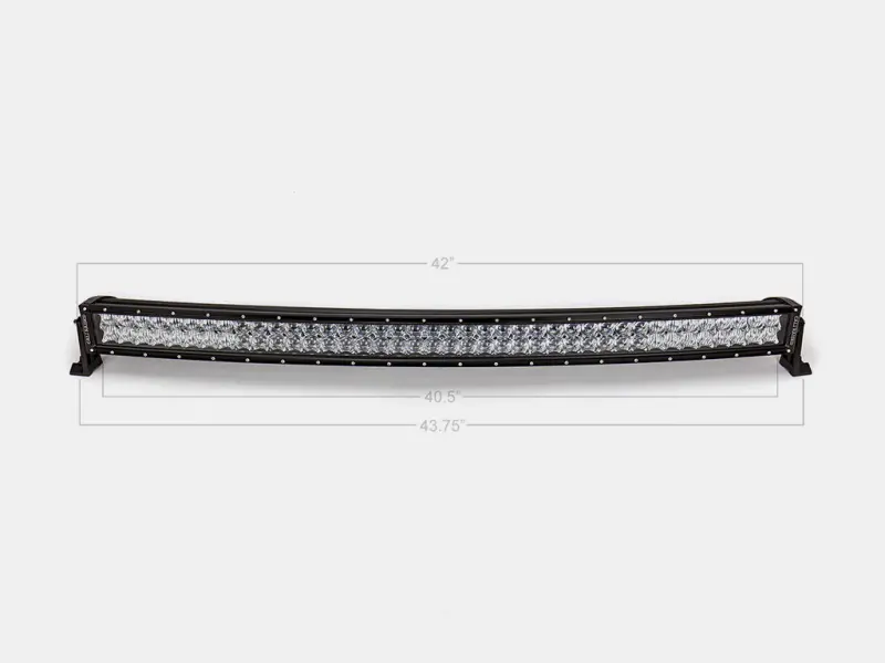 Cali Raised 42 Curved Dual Row 5D Optic Osram Led Bar - Spot 1
