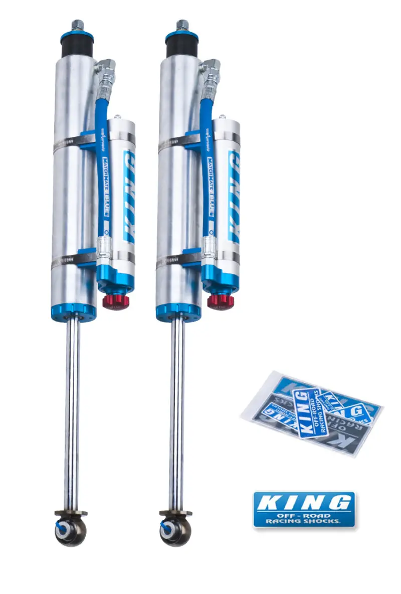 King Shocks 07-18 Jeep Wrangler Jk Front 2.5 Dia Piggy Hose Res Shock 0-2In Lift W/Adjuster (Pair) 1