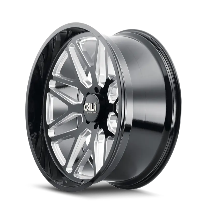 Cali Off-Road 9115 Invader 26X14 / 8X165.1 Bp / -76Mm Offset / 125.2Mm Hub Gloss Black Milled Wheel 2