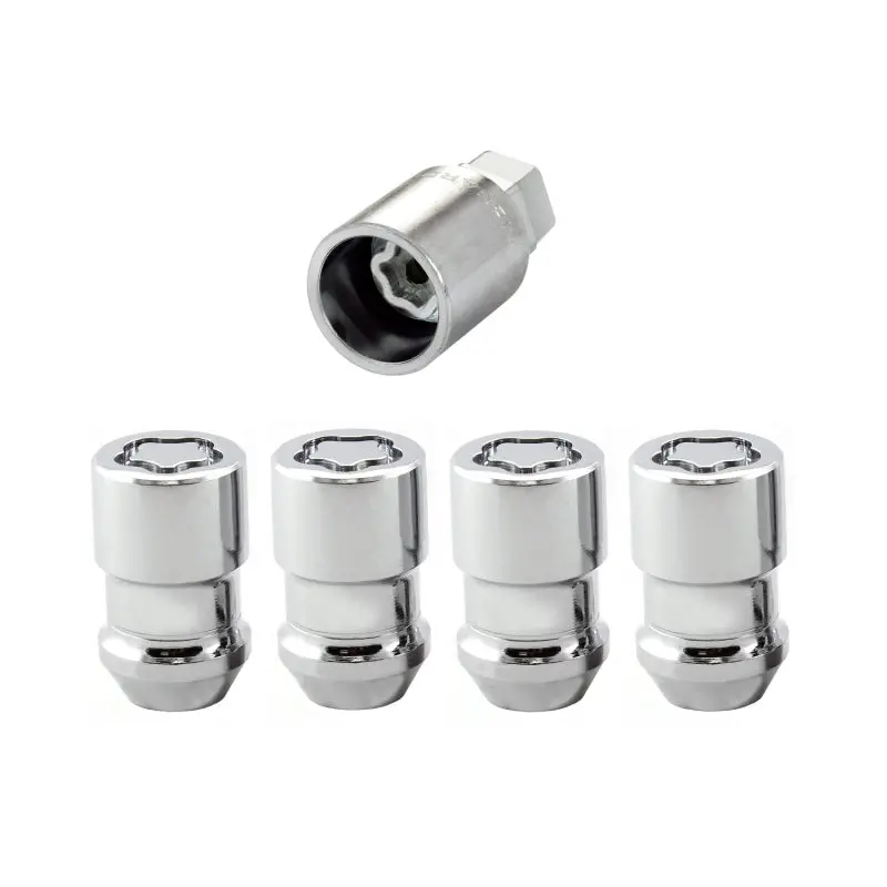 Mcgard Wheel Lock Nut Set - 4Pk. (Cone Seat) 1/2-20 / 3/4 & 13/16 Dual Hex / 1.46In. Length - Chrome 1