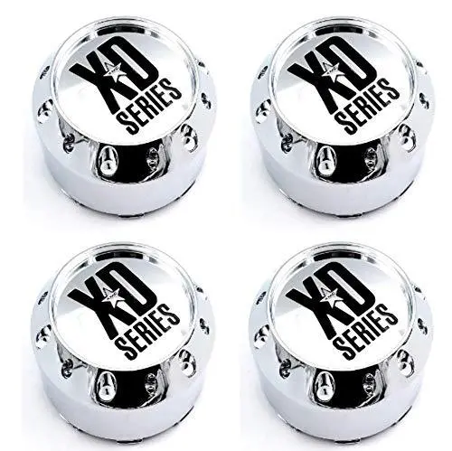 4X Kmc Xd Series Chrome Wheel Center Hub Caps 4-1/8"Od Snap-In For 6X5.5 6X139.7 5X5.5 5X139.7 5X150 6X4.5 6X114.3 6X135 Xd779 Badlands Xd795 Hoss 1