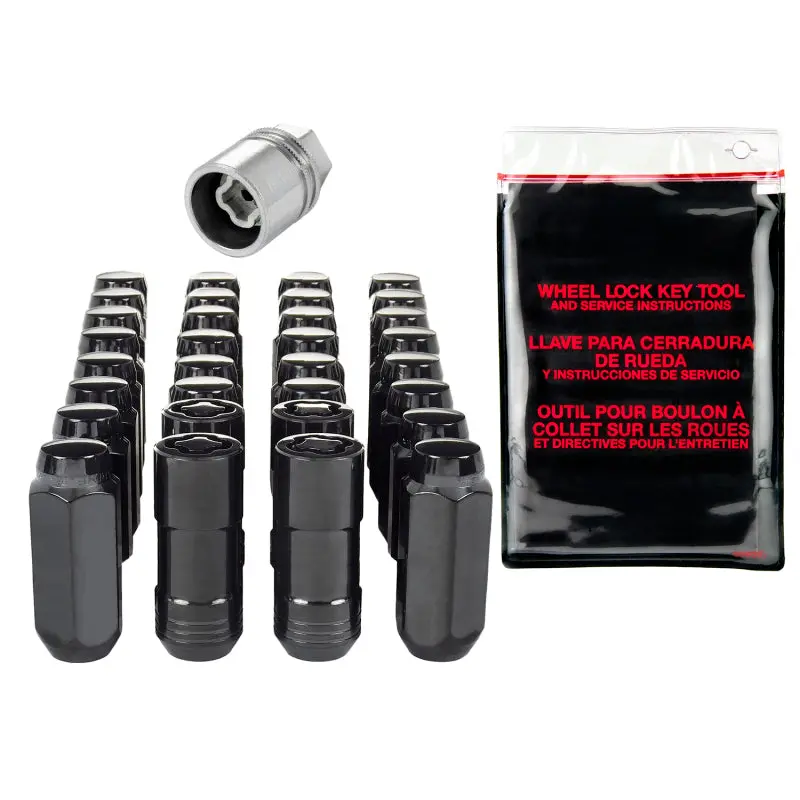 Mcgard 8 Lug Hex Install Kit W/Locks (Cone Seat Nut) M14x2.0 / 13/16 Hex / 2.25In. Length - Black 1