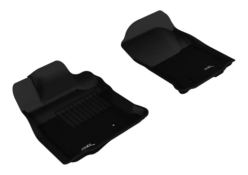 3D Maxpider 2010-2012 Toyota 4Runner Kagu 1St Row Floormat - Black 1