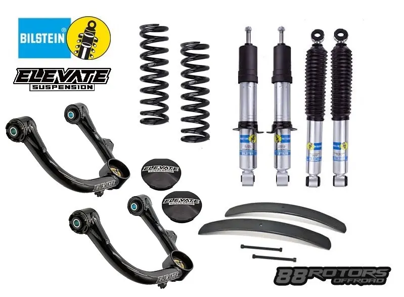 05-23 Toyota Tacoma Bilstein 5100 Shocks, Ome Springs, Elevate Uca, Add-A-Leaf 1