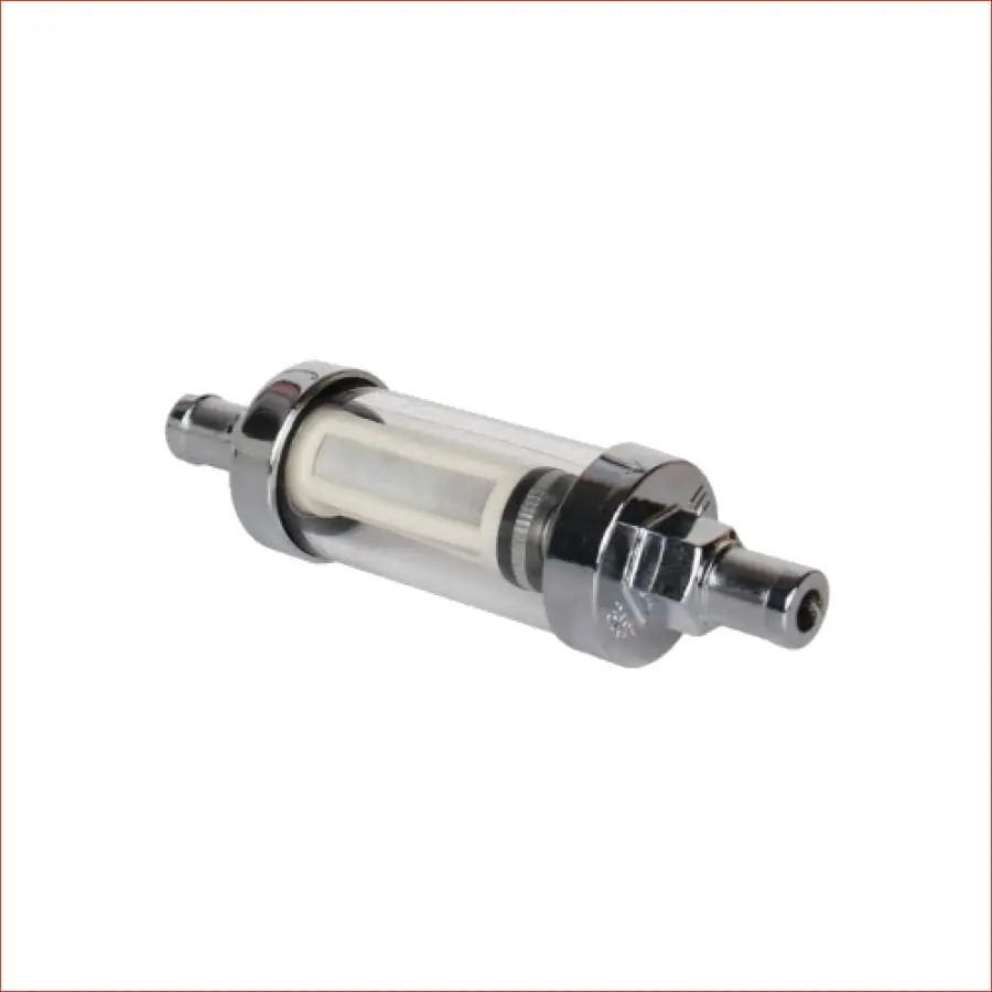 5/16" Chrome Universal Fuel Filter (Large) 1