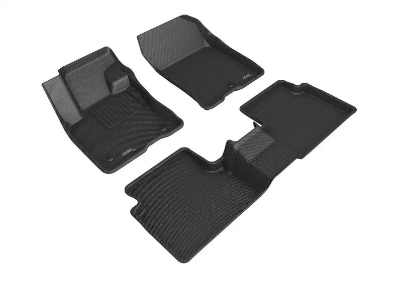 3D Maxpider 21-24 Ford Bronco Sport Kagu 1St / 2Nd Row Floormats - Black 1