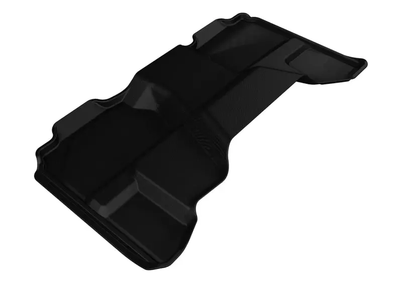 3D Maxpider 2007-2013 Chevrolet/Gmc Silverado Extended Cab Kagu 2Nd Row Floormats - Black 1