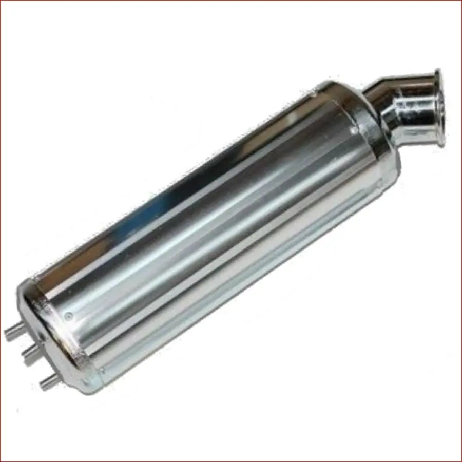 52Mm / 450Mm Silver Alloy Exhaust Muffler 1