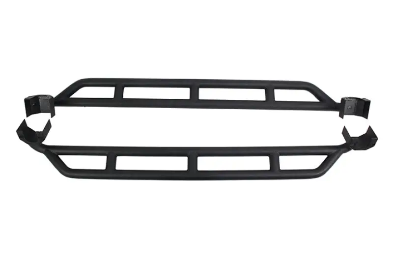 Fishbone Offroad 07-18 Jeep Jk 4 Door Wrangler Jk Steel Rock Sliders - Blk Textured Powdercoat 1