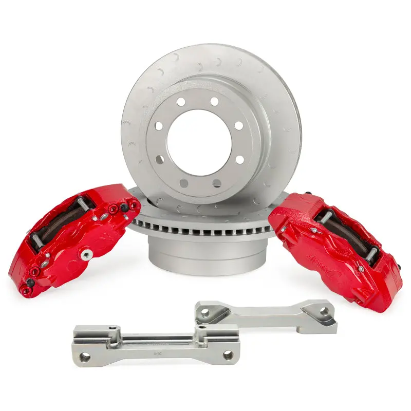 Alcon 2017+ Ford F250/F350 363X38mm Rotors 4 Piston Brake Kit - Rear 1