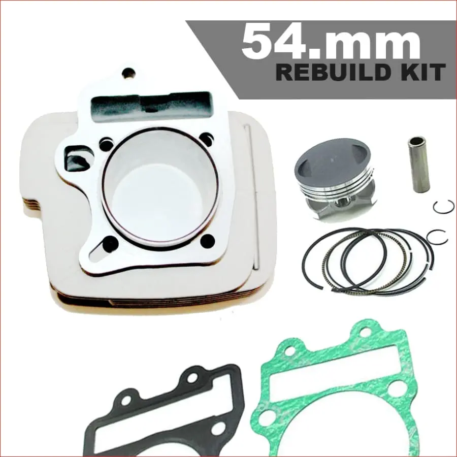 54Mm Cylinder Piston Rebuild Kit - Big Bore Upgrade 125Cc 138Cc 1