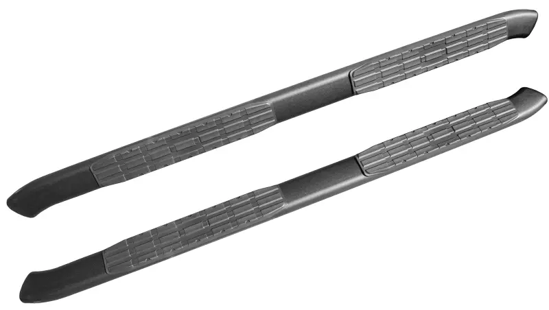Fishbone Offroad 07-18 Chevrolet Silverado 1500/2500/3500 Double Cab Oval Side Steps -Black Textured 1